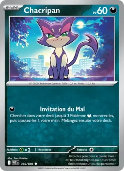 Carte Pokemon Chacripan #055