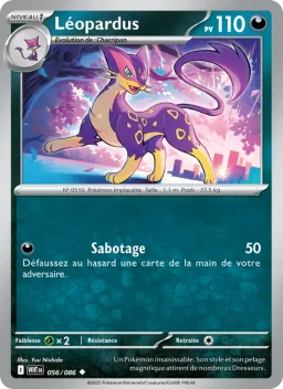 Carte Pokemon Léopardus #056