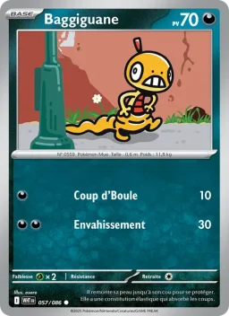 Carte Pokemon Baggiguane #057