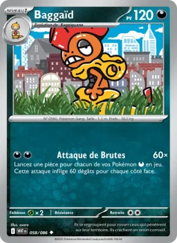 Carte Pokemon Baggaïd #058