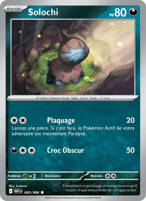 Carte Pokémon Solochi 065/086 Commune Flamme Blanche