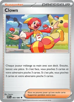 Carte Pokemon Clown #083