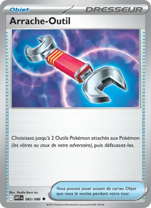 Carte Pokémon Arrache-Outil 085/086 Peu Commune Flamme Blanche