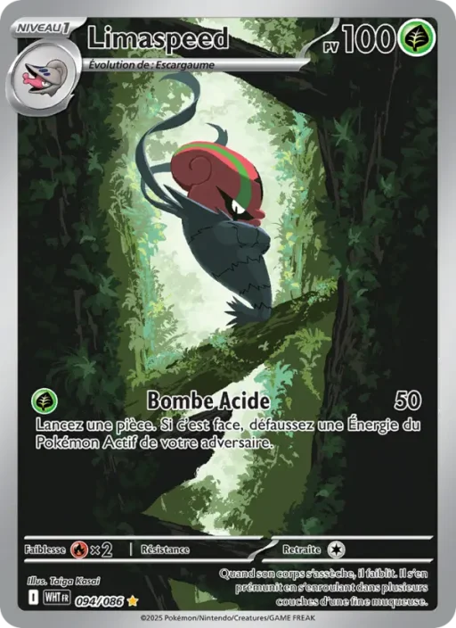 Carte Pokémon Limaspeed 094/086 Illustration rare Flamme Blanche