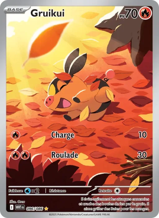 Carte Pokémon Gruikui 096/086 Illustration rare Flamme Blanche