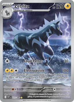 Carte Pokemon Zéblitz #115