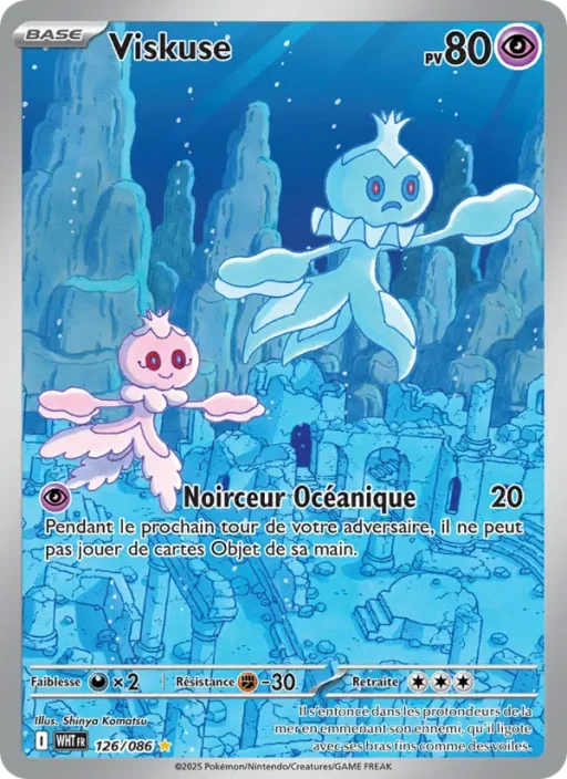 Carte Pokémon Viskuse 126/086 Illustration rare Flamme Blanche