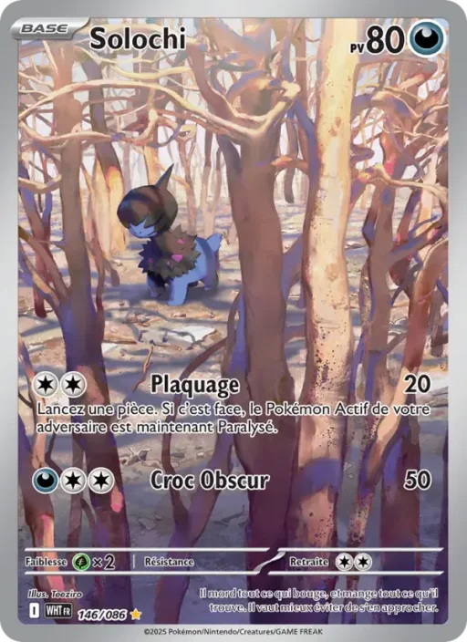 Carte Pokémon Solochi 146/086 Illustration rare Flamme Blanche