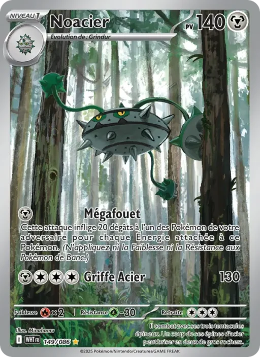 Carte Pokémon Noacier 149/086 Illustration rare Flamme Blanche