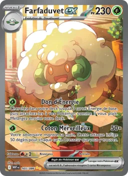Carte Pokemon Farfaduvet-ex #165