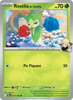 Carte Pokemon Rosélia de Cynthia #007