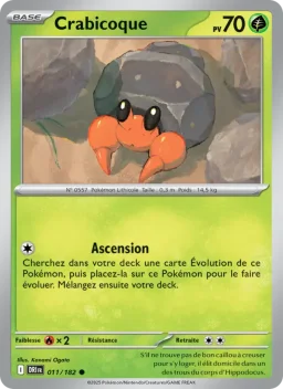 Carte Pokemon Crabicoque #011