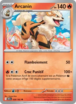 Carte Pokemon Arcanin #028
