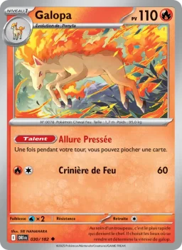 Carte Pokemon Galopa #030