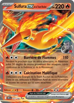 Carte Pokemon Sulfura-ex de la Team Rocket #031