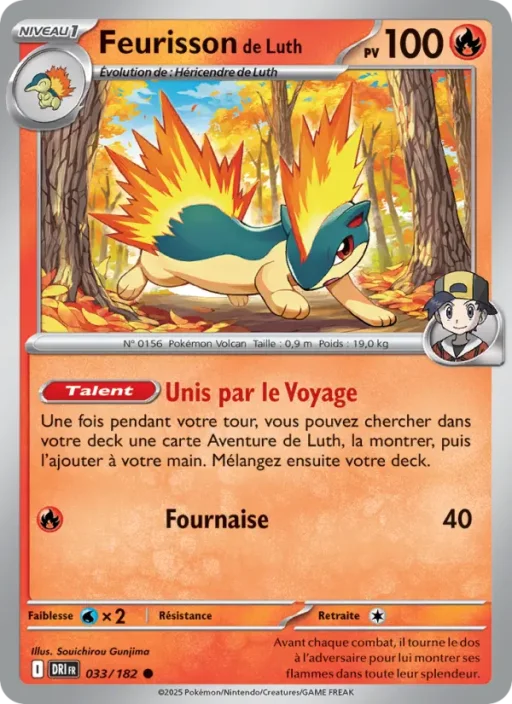 Carte Pokémon Feurisson de Luth 033/182 Commune Rivalités Destinées