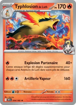 Carte Pokemon Typhlosion de Luth #034