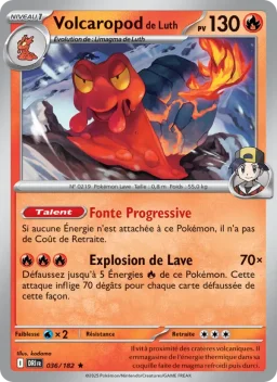 Carte Pokemon Volcaropod de Luth #036
