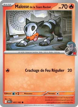 Carte Pokemon Malosse de la Team Rocket #037