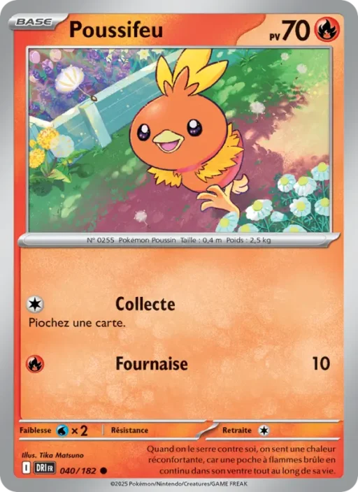 Carte Pokémon Poussifeu 040/182 Commune Rivalités Destinées