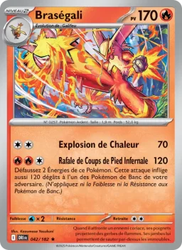 Carte Pokemon Braségali #042