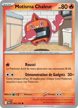 Carte Pokemon Motisma Chaleur #043