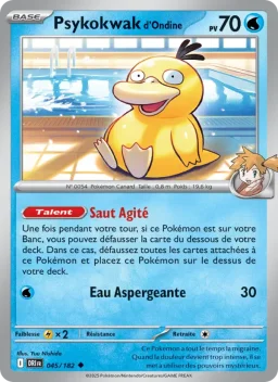 Carte Pokemon Psykokwak d'Ondine #045