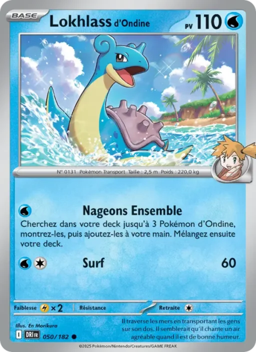 Carte Pokémon Lokhlass d'Ondine 050/182 Commune Rivalités Destinées
