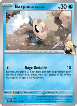 Carte Pokemon Barpau de Cynthia #052