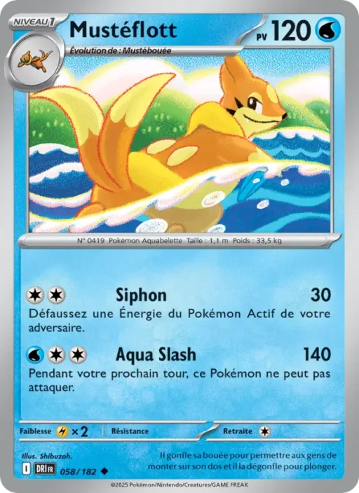Carte Pokémon Mustéflott 058/182 Peu Commune Rivalités Destinées