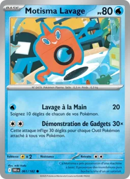 Carte Pokemon Motisma Lavage #061