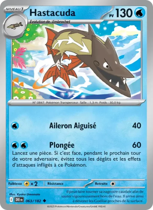Carte Pokémon Hastacuda 063/182 Peu Commune Rivalités Destinées
