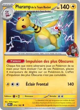 Carte Pokemon Pharamp de la Team Rocket #074
