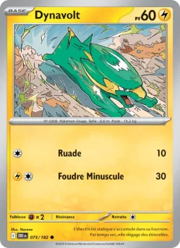 Carte Pokemon Dynavolt #075