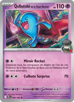 Carte Pokemon Qulbutoké de la Team Rocket #082