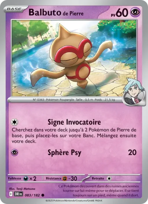 Carte Pokémon Balbuto de Pierre 083/182 Commune Rivalités Destinées