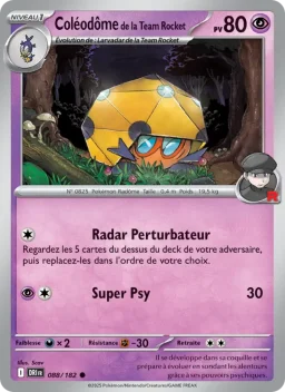 Carte Pokemon Coléodôme de la Team Rocket #088