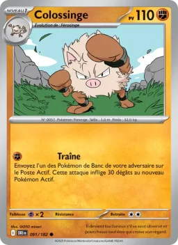 Carte Pokemon Colossinge #091