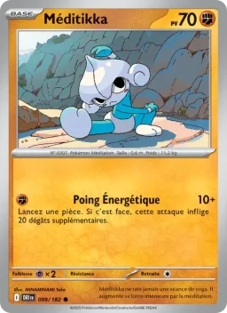 Carte Pokemon Méditikka #099