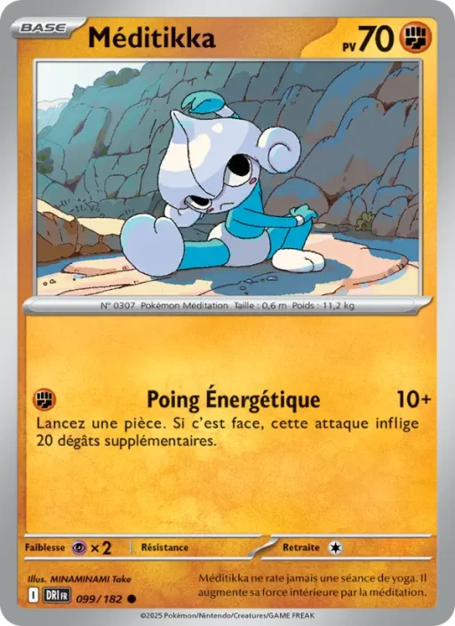 Carte Pokémon Méditikka 099/182 Commune Rivalités Destinées