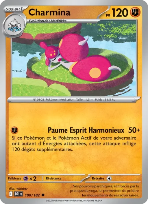 Carte Pokémon Charmina 100/182 Peu Commune Rivalités Destinées