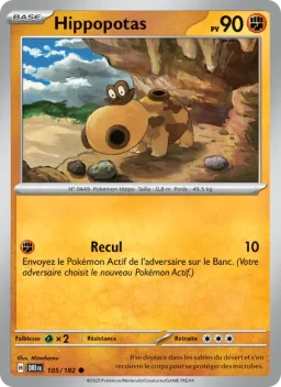 Carte Pokemon Hippopotas #105