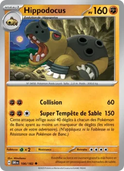 Carte Pokemon Hippodocus #106