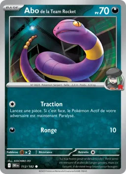 Carte Pokemon Abo de la Team Rocket #112