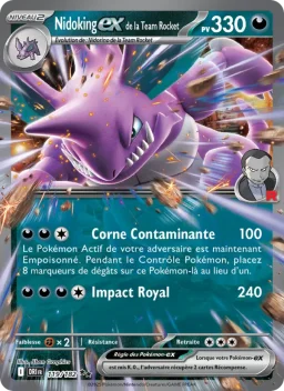 Carte Pokemon Nidoking-ex de la Team Rocket #119