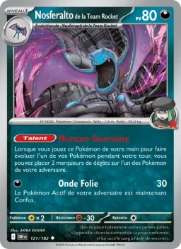 Carte Pokemon Nosferalto de la Team Rocket #121