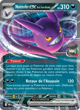 Carte Pokemon Nostenfer-ex de la Team Rocket #122