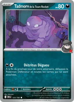 Carte Pokemon Tadmorv de la Team Rocket #123