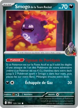Carte Pokemon Smogo de la Team Rocket #125