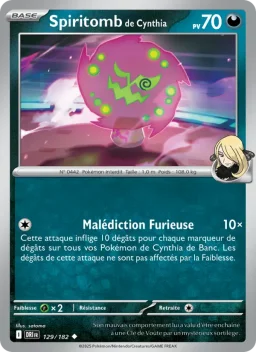 Carte Pokemon Spiritomb de Cynthia #129